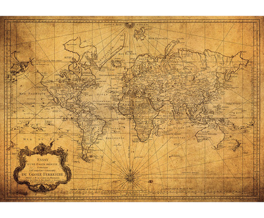 Vintage mapa sveta 1778