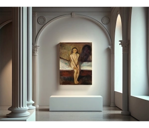 Edvard Munch - Puberta - Puberty - reprodukcia