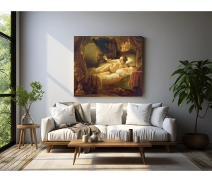Rembrandt van Rijn - Danae - reprodukcia