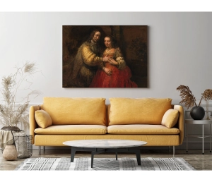 Rembrandt van Rijn - Židovská nevesta - The Jewish Bride - reprodukcia