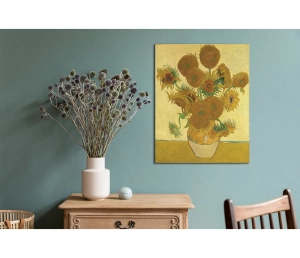 Vincent van Gogh - Slnečnice - Vase with Fifteen Sunflowers - reprodukcia