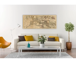 Vintage mapa Európy