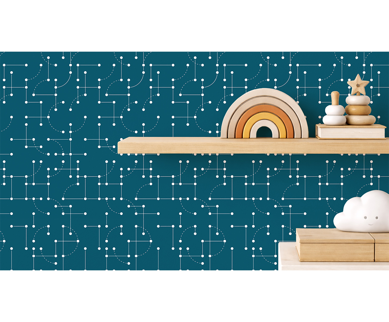 Minimalistický geometrický vzor – designová tapeta