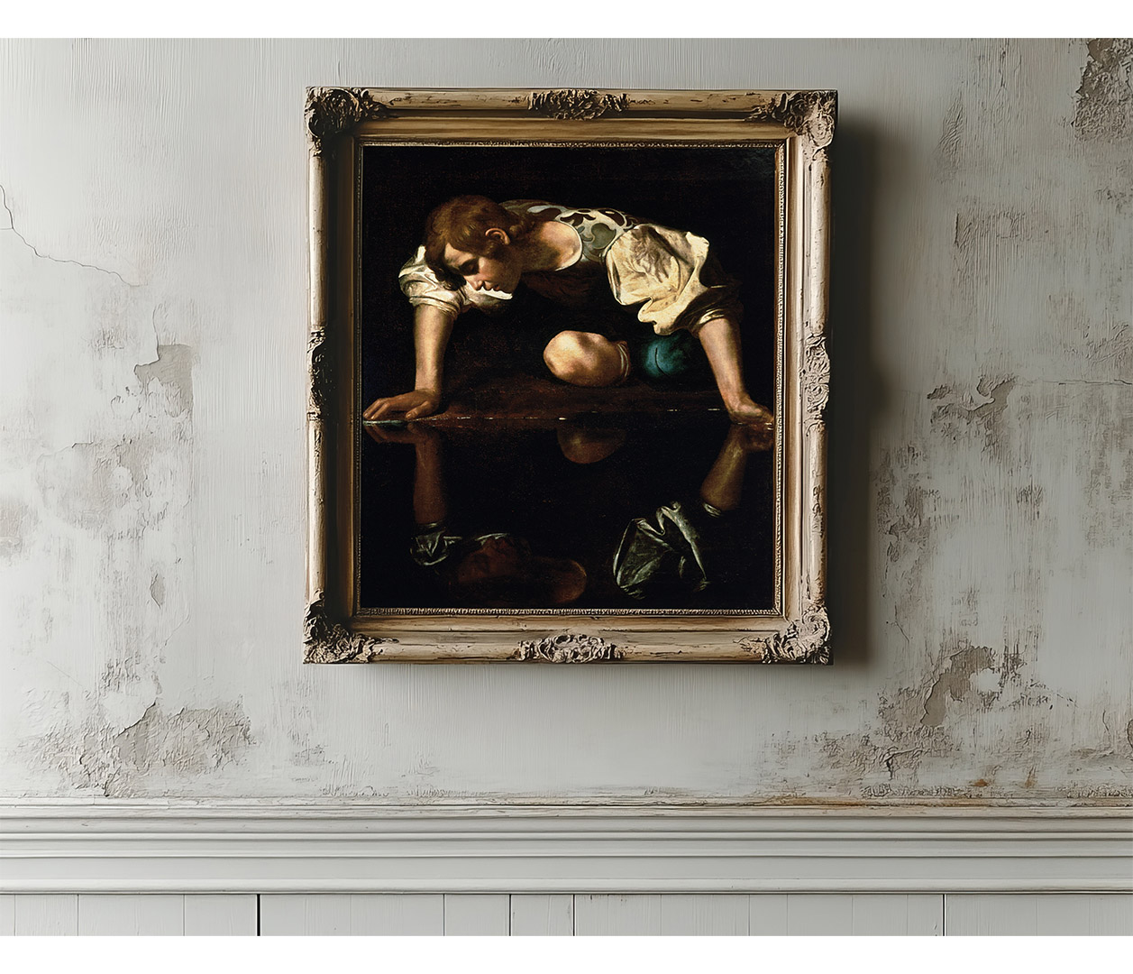 Caravaggio - Narcis - Narcissus - reprodukce