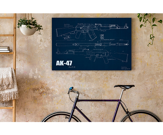 Ak-47 (Kalašnikov) - blueprint
