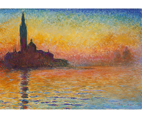 Claude Monet - San Giorgio Maggiore za súmraku - San Giorgio Maggiore at Dusk  - reprodukcia