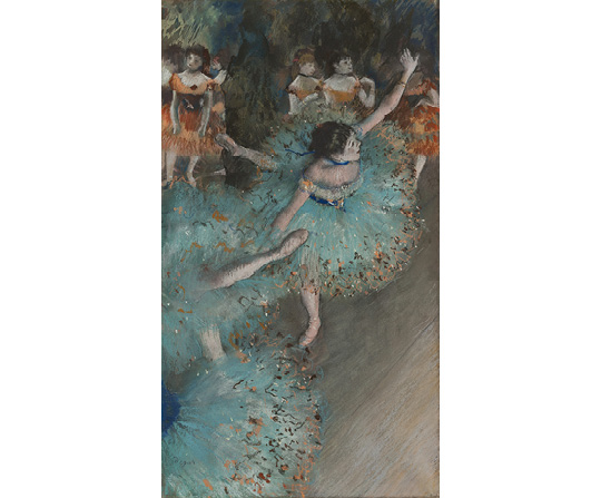 Edgar Degas - Tanečnica v zelenom - The Green Dancer - reprodukcia