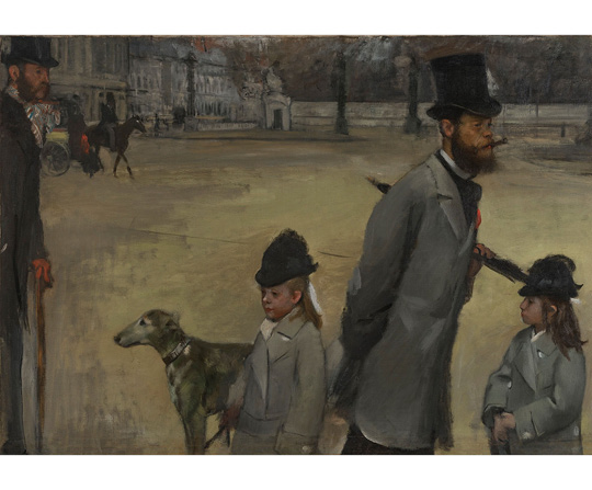 Edgar Degas - Námestie Place de la Concorde - Place de la Concorde - reprodukcia