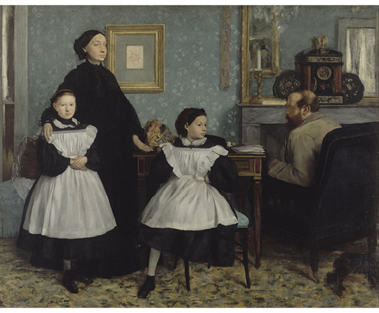 Edgar Degas - Rodina Bellelli - The Bellelli family - reprodukcia