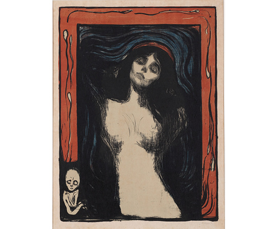 Edvard Munch - Madona - Madonna - reprodukcia