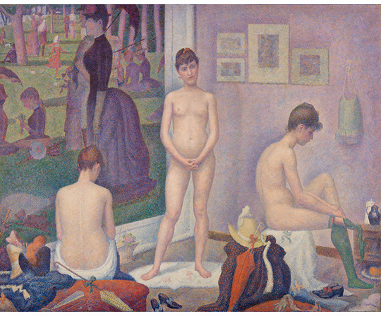 Georges Seurat - Modelky - The Models - reprodukcia
