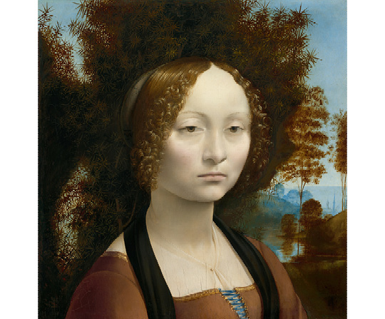 Leonardo da Vinci - Ginevra de' Benci - reprodukcia
