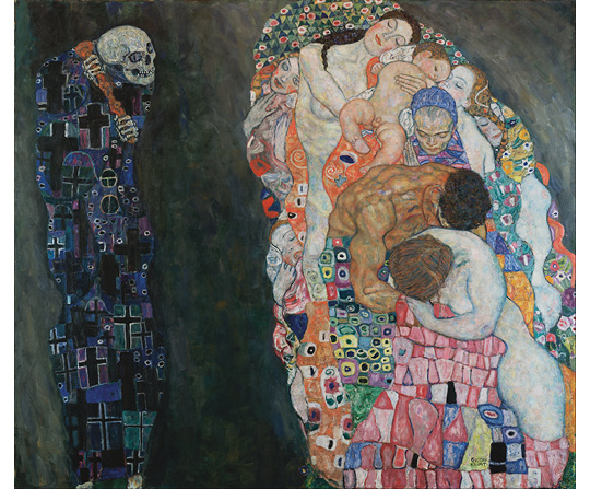 Gustav Klimt - Smrť a život - Death and Life - reprodukcia
