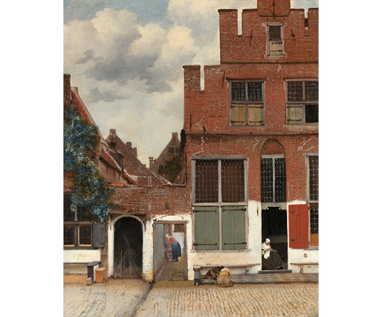 Jan Vermeer - Malá ulica - The Little Street (Het straatje) - reprodukcia