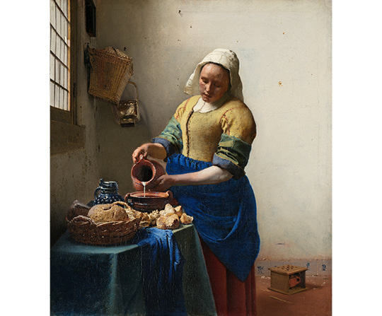 Jan Vermeer - Dojička - Het melkmeisje - reprodukcia
