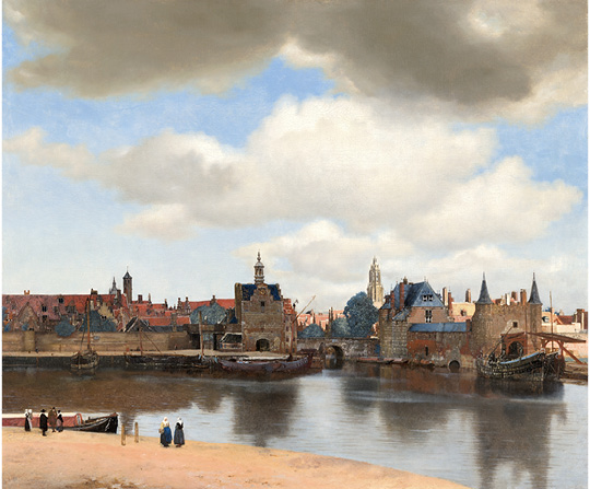 Jan Vermeer - Výhľad na Delft - View of Delft - reprodukcia