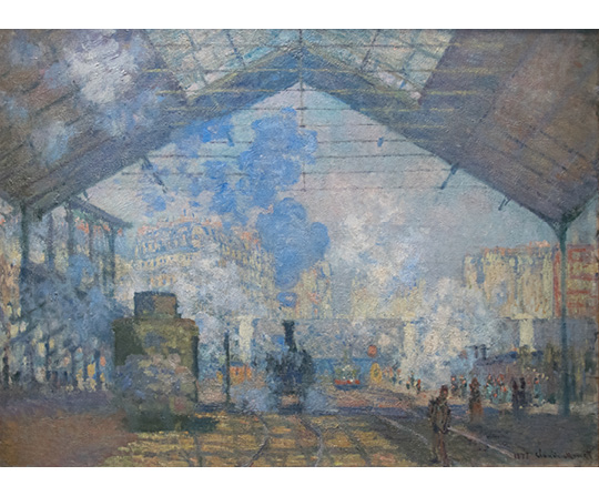 Claude Monet - Stanica Saint-Lazare - La Gare Saint-Lazare - reprodukcia