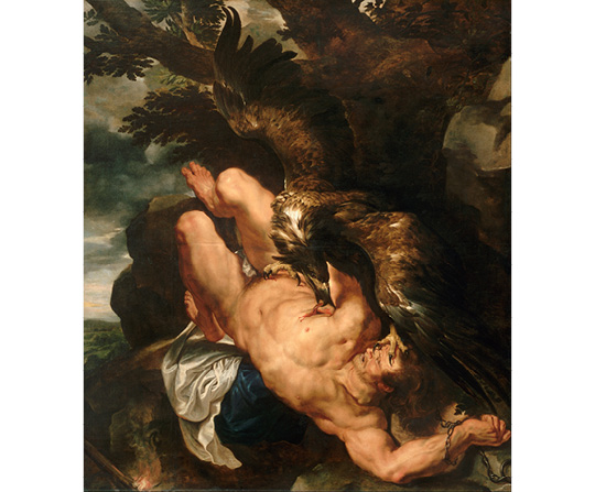 Peter Paul Rubens - Zviazaný Prometheus - Prometheus Bound - reprodukcia