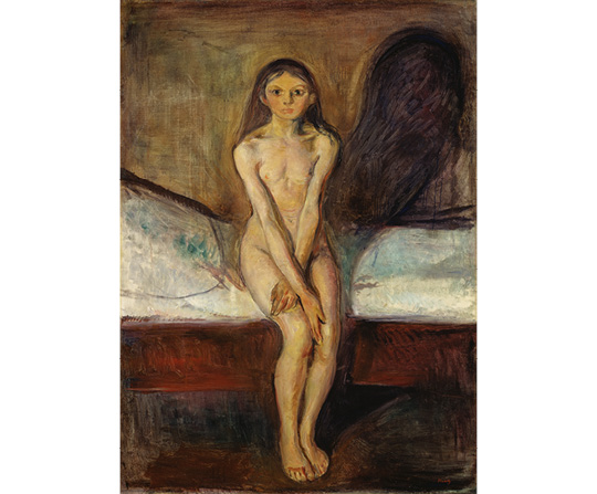 Edvard Munch - Puberta - Puberty - reprodukcia
