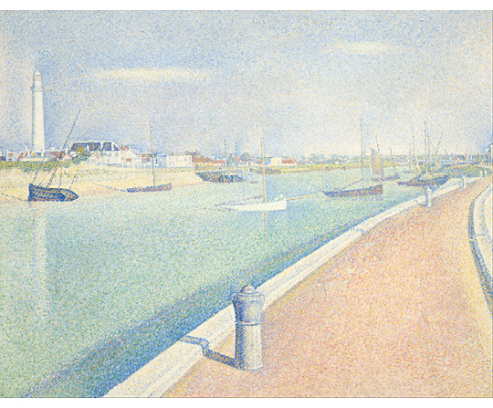 Georges Seurat - Gravelinský kanál, Petit fort Philippe - The Channel of Gravelines, Petit Fort Philippe - reprodukcia
