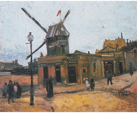Vincent van Gogh - Mlyn La Galette - Le Moulin de la Galette - reprodukcia