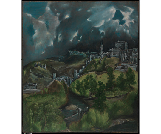 El Greco - Výhľad na Toledo - View of Toledo - reprodukcia