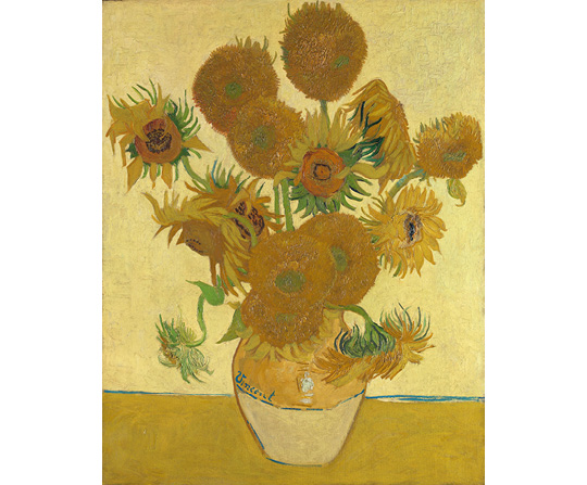 Vincent van Gogh - Slnečnice - Vase with Fifteen Sunflowers - reprodukcia