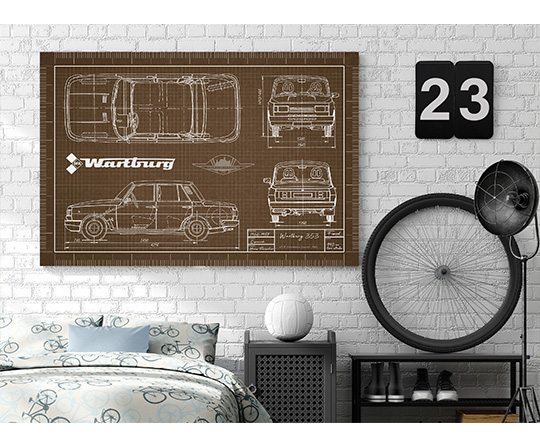 Wartburg 353 - blueprint