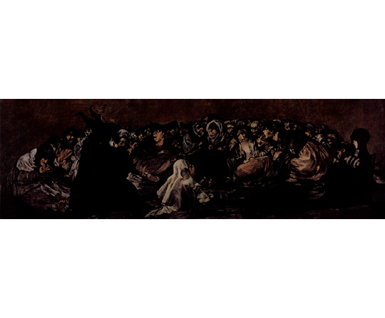 Francisco Goya - Čarodejnícky sabat - Witches' Sabbath (The Great He-Goat) - reprodukcia